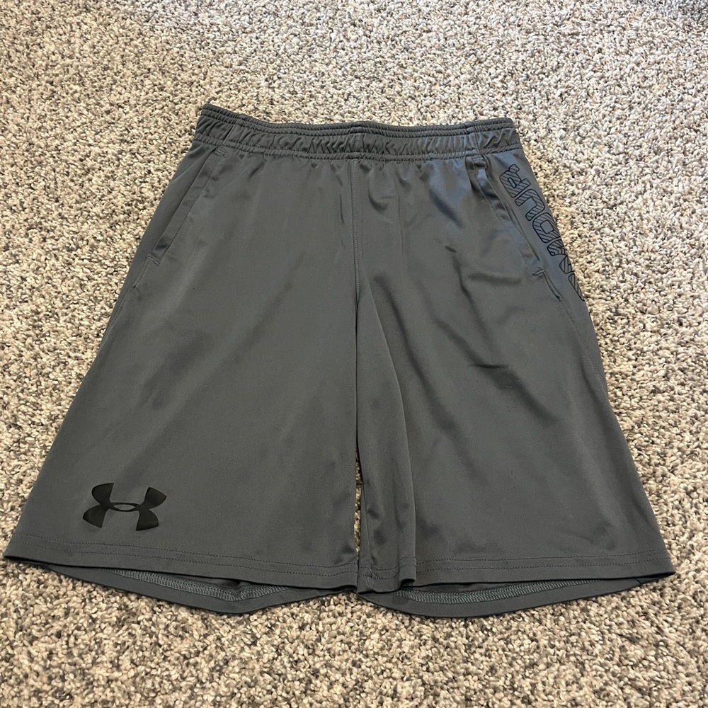 Boy’s UA Gray Shorts- youth large